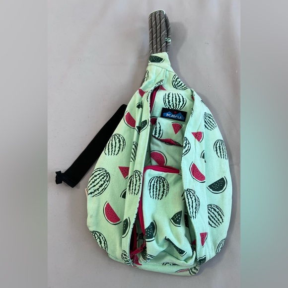 Kavu Handbags - Kavu Rope Sling Crossbody Backpack Bag‎ watermelon Green